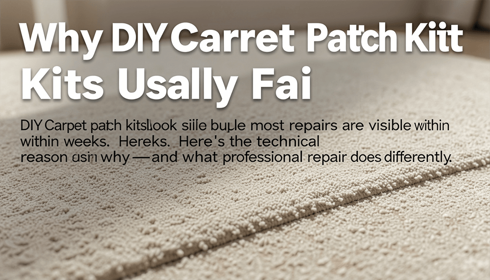 Why DIY Carpet Patch Kits Usually Fail
