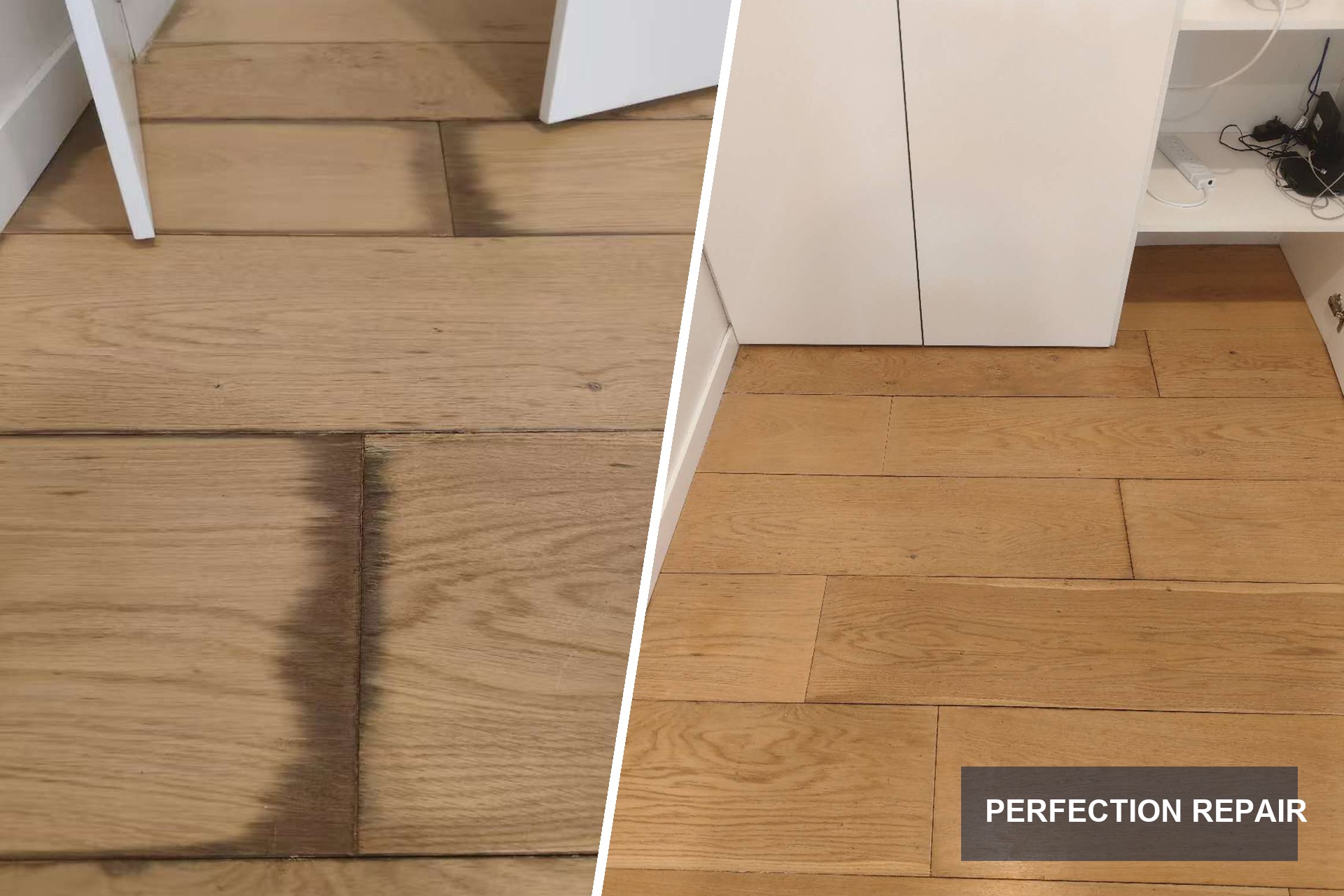 Bathroom Leak Left the Timber Floor Damp and Mouldy. We Restored It in Five Hours.